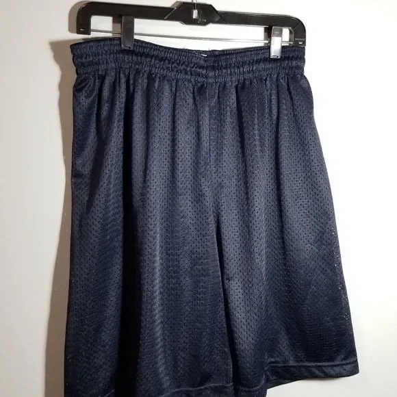 Oakland University Golden Grizzlies Men’s Black Mesh Shorts - Picture 7 of 13